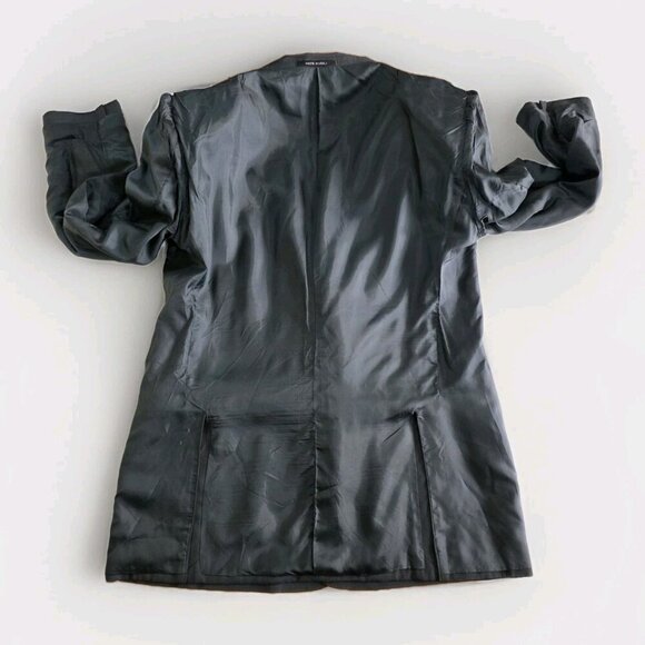 Armani Collezione Blazer Men US 44R Gray Wool Blend Lined 2B Double Vented Italy - Picture 15 of 16